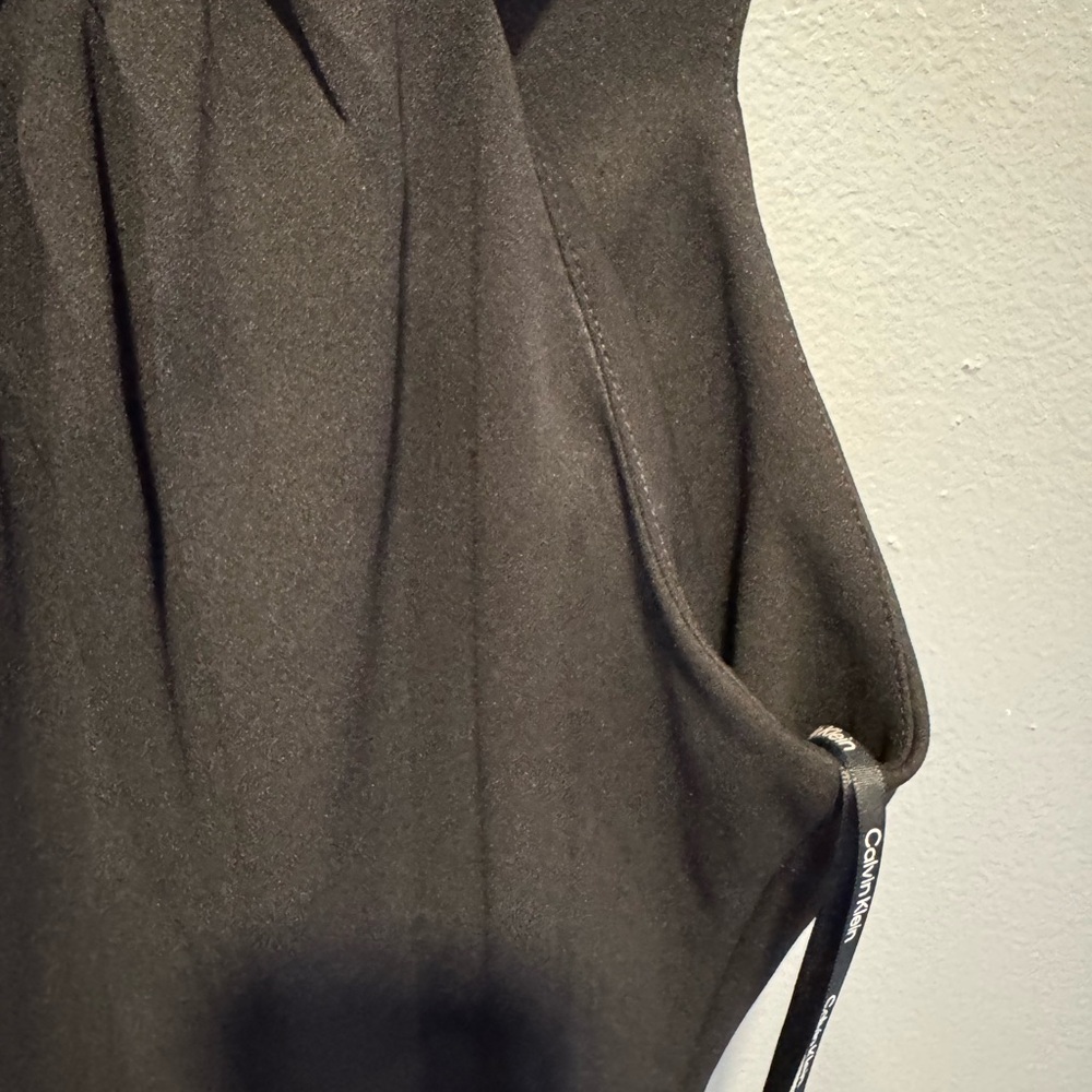 Calvin Klein Black Pleated Midi Dress - Picture 5 of 6